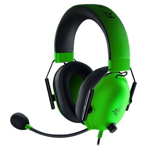 RAZER BLACKSHARK V2 X GREEN Gaming Headset - Mac-kompatibelt - 1,3 m kabel - Stereo - 2 års garanti