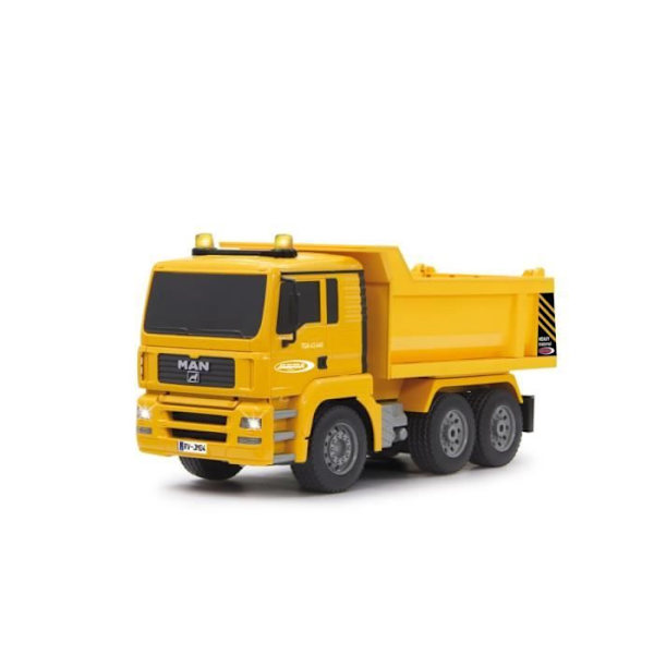 MAN 2,4 GHz 1:20 Fjärrkontroll Dumper - JAMARA - Realistiskt motorljud - Gula LED-lampor Flerfärgad