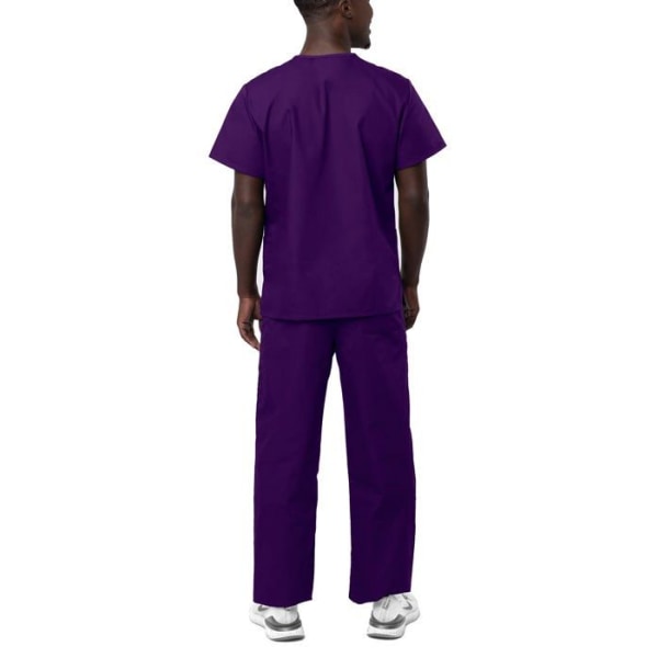 Adar uniformer - 701PRPXL - Adar Universal Unisex Medical Uniform - Set med dragsko - 701 - Lila - XL Lila XL