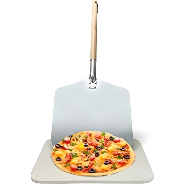 Joeji's Kitchen Äkta italiensk ugnssten och pizzaskalset | Pizzasten för användning i hemugnen