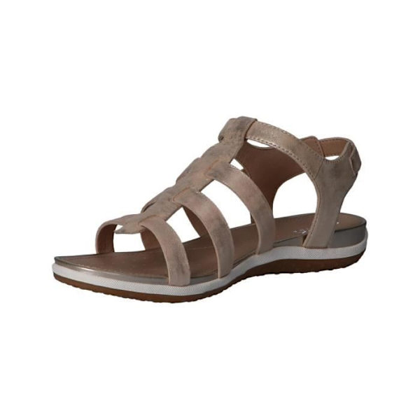 Sandaler - Geox - Dam - Läder - Beige - Platt Hytt - Exceptionell Komfort Beige 42