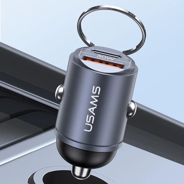 USB-laddare - Usams - C38 - Typ-C - Snabbladdning - 30 W för bil