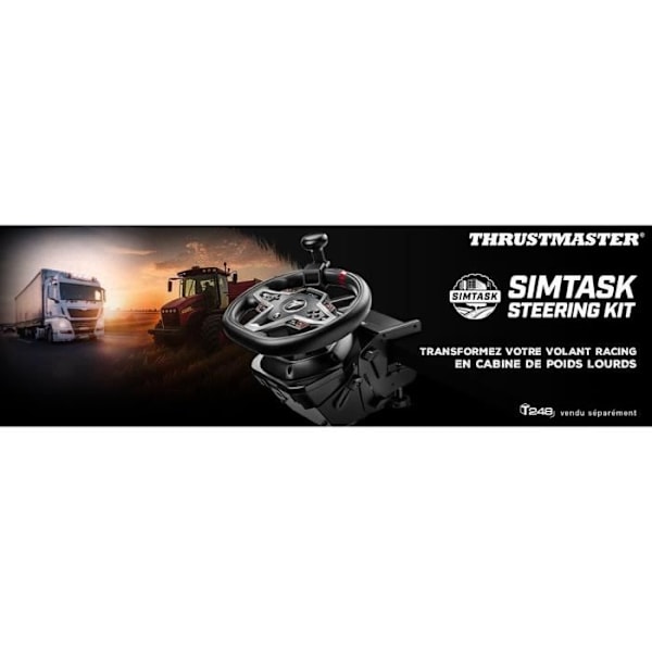 Rattstöd - THRUSMASTER - SimTask Styrsats + manöverkula - Svart - Kompatibel T128 & T248 4060302 Svart