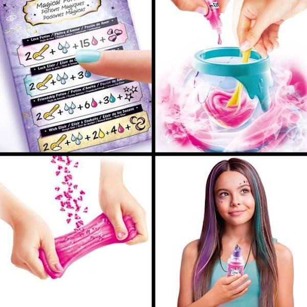 Trolldrycksfabrik - So Slime - Slime färgbyte - Med belysning och rök Flerfärgad