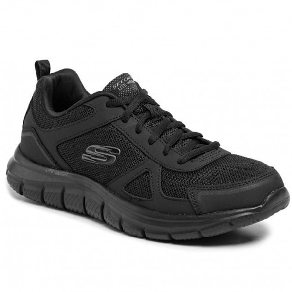 SKECHERS TRACK-SCLORIC NEGRA Sneaker för män - Ovandel i textil - Memory Foam-sula Svart 43