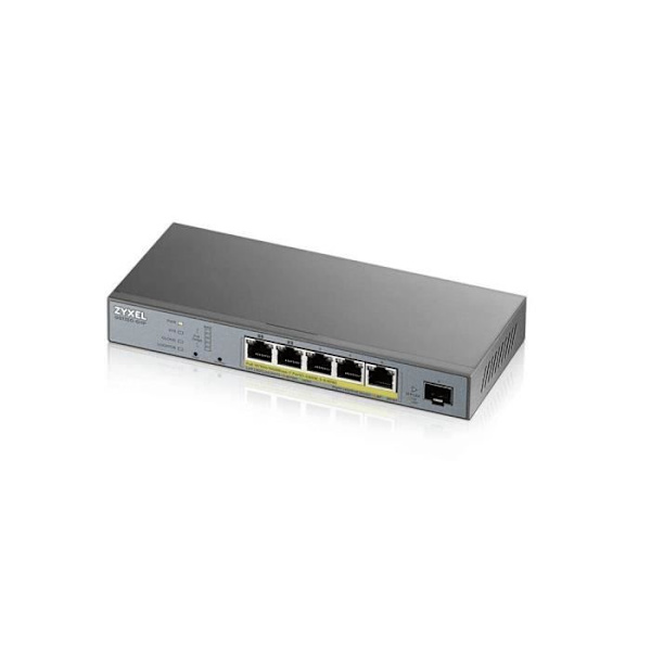 ZYXEL Switch 6 Port hanterad CCTV PoE Switch lång körd