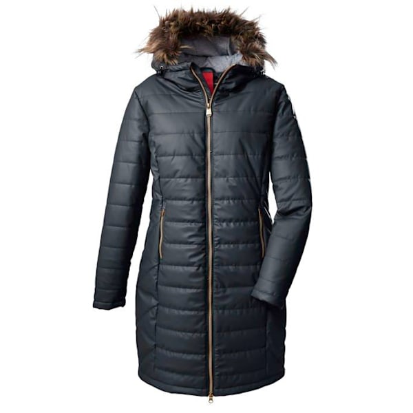 Parka G.i.g.a. dx - 38879-000 - Gw 12 Wmn Qltd Prk Damer avslappnad funktionell downlook PU parkas med huva Mörk marinblå 38