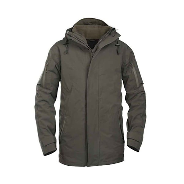 Mil-tec - 10616012 - Regnjacka med fleecefoder Ranger Green unisexjacka Grön jag