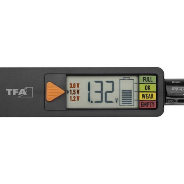 Batteritestare - TFA DOSTMANN - Batteritestare BatteryCheck - Vit - Liten, kompakt och robust