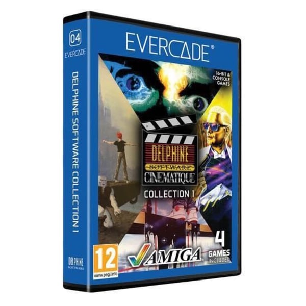 Hemkonsol - Evercade - Delphine Collection - Blå - 4 spel - Standard Edition Blå