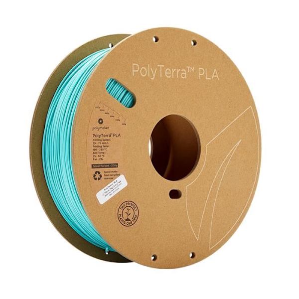 PLA filament för 3D-skrivare - PolyTerra - 1,75 mm - 1 kg - Arctic Blue - POLYMAKER