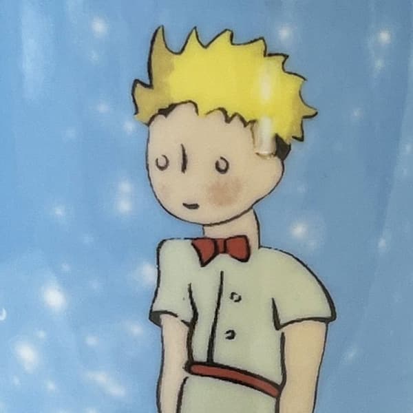 Samlarskopp turkos Le Petit Prince av St Exupéry