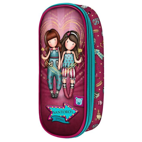 Safta förvaringsväska - 384GJ23 - Gorjuss Fireworks Bordeaux skolväska (10 x 23 x 6 cm)