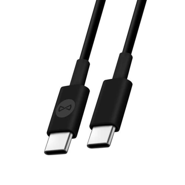 USB-C-kabel - FOREVER - USB Typ C till USB Typ C - Power Delivery 60W - 1m - Svart Svart