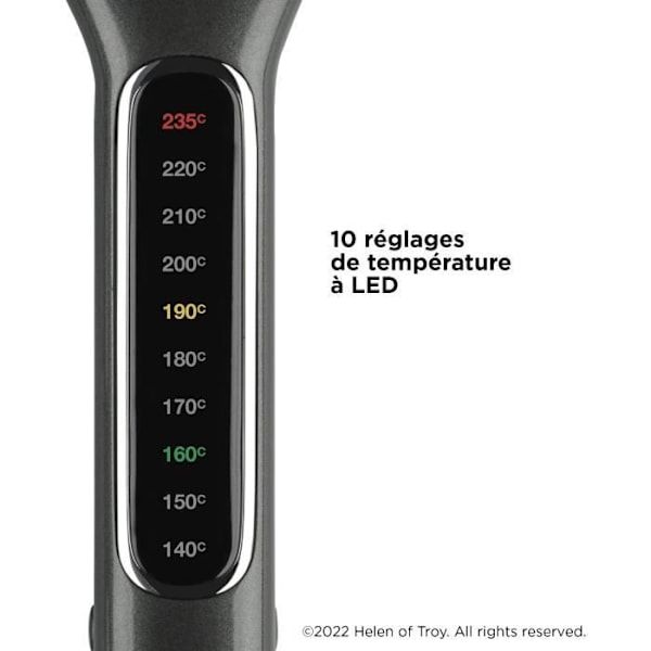 REVLON RVST2204 plattång - dubbel koppar och keramisk platta - upp till 235°C Svart och silver
