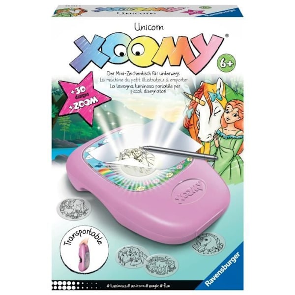 Xoomy Enhörning, Ritspel, kreativt fritidsintresse, från 6 år, Ravensburger Flerfärgad