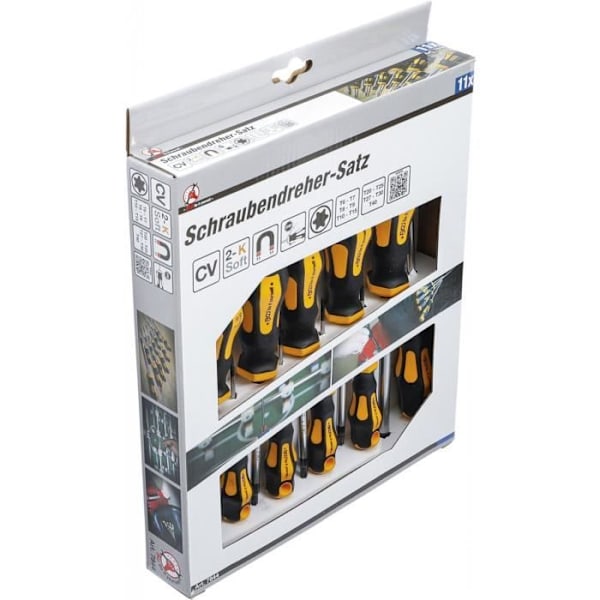 SKRUVDRIVARE SET | T-PROFIL (FÖR TORX) T6 - T40 | 11 stycken