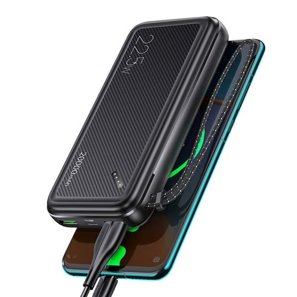 Extern batteri 20 000 mAh, 3xTyp-C, Micro-USB, 2xUSB - Usams (US-CD168) - Svart