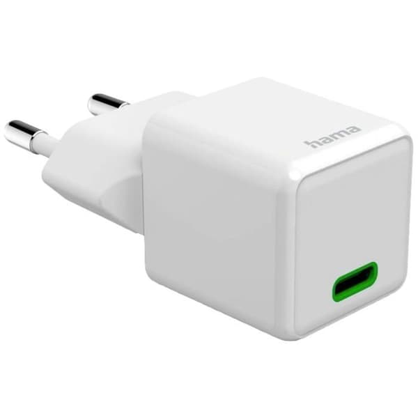 USB-laddare - HAMA - 00201981 - 25 W - 1x USB-C Power Delivery - Vit Vit