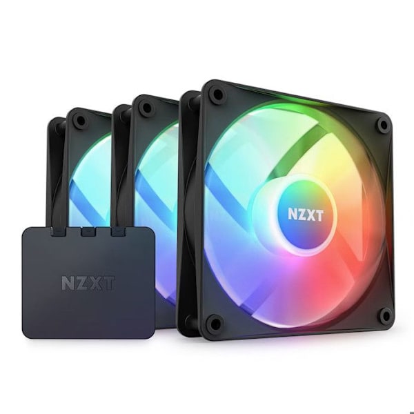 NZXT F120 Core RGB Trippelpaket Svart