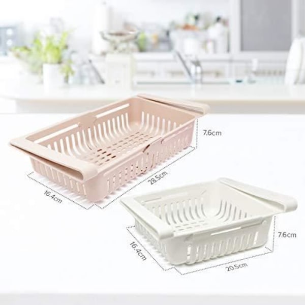 Kylskåp - Ej specificerad - Set om 4 - Plast - Olika färger - 20x16x7 cm Blå, vit, rosa, beige