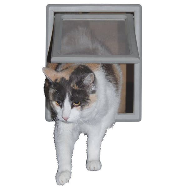 Kattlucka - SFPD - Magnetisk - Plast - One size - Idealisk för katt Grå