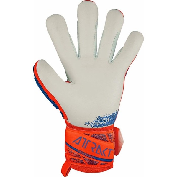 Målvaktshandskar - Reusch - Attrakt Freegel Silver - Freegel-teknologi - Andas - Unisex hyper orng/elec blå XL/XXL