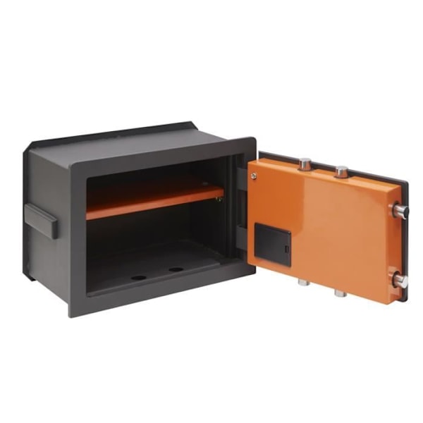 Arregui Plus C 181140 Väggsäker, 10 mm, utdragbar botten, elektronisk kodöppning, 27 x 38,5 x 20-30 cm