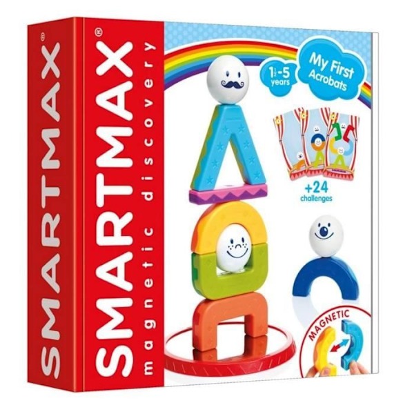 SmartMax byggspel - SMART - Circus Acrobats - 10 stycken - Unik färg Enfärgad