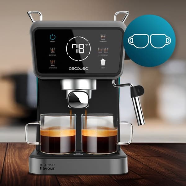 Cecotec Espresso-maskin Power Espresso Touch ColdBrew. Pekskärm, ColdBrew-system, Pump 20 Bar, Ångmunstycke