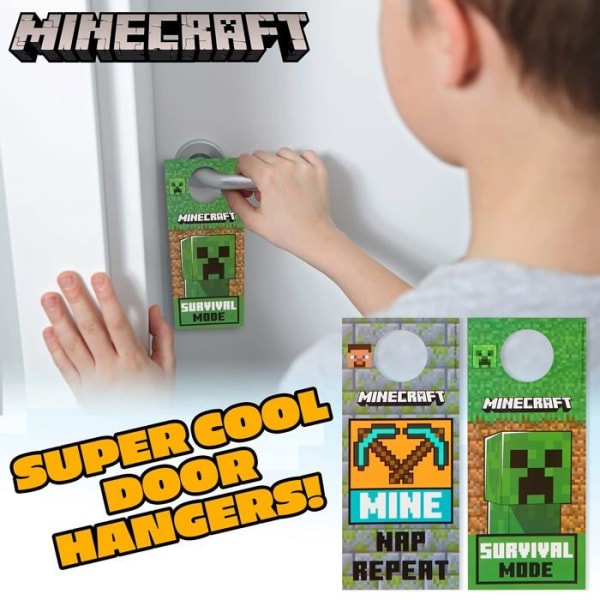 Klistermärken - Minecraft självhäftande bokstäver - 227908536-NYHET - Väggklistermärken för barn och dekorationstillbehör för pojkar i sovrummet