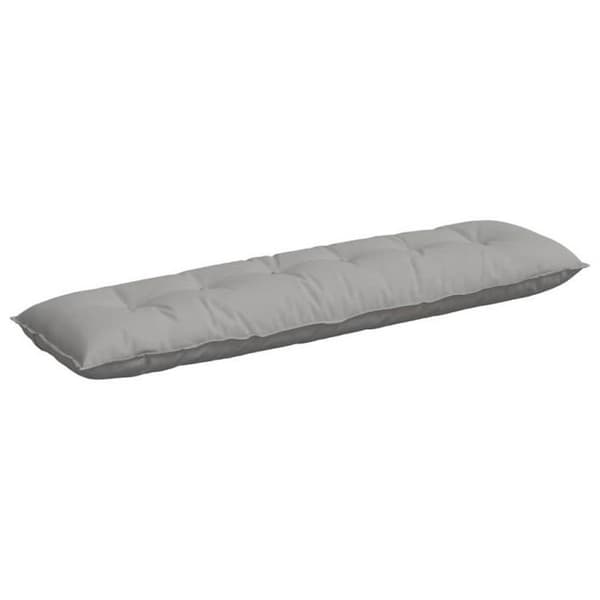 Ryggkudde - VIDAXL - 180 x 19 x 50 cm - Grå moln - Tyg - Polyesterfyllning Molngrå