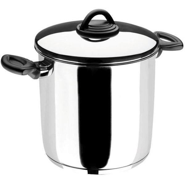 Studio D hög gryta: 28 cm + lock - rostfritt stål Rostfritt stål