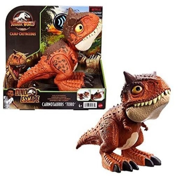 Jurassic World – Wild Chompin' Carnotaurus - Baby Carnotaurus Toro Autentiska färger