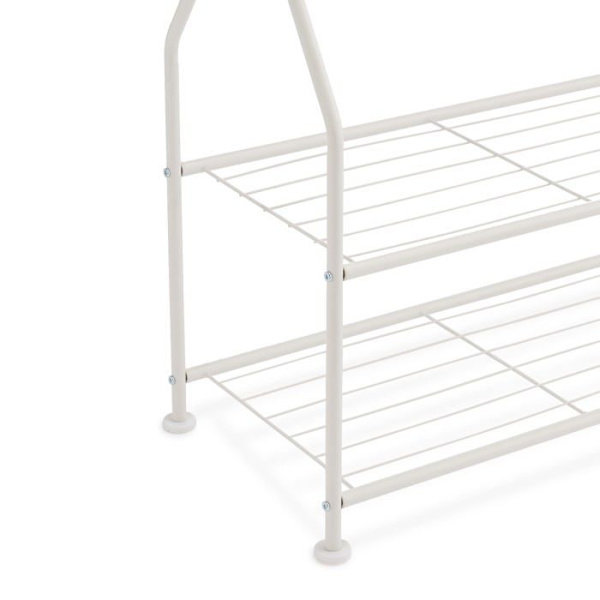 Basics Sovrumsgarderob - GAR-052WH - Amazon Garderob med två nedre hyllor, vit, 67,9 x 35,5 x 149,8 cm