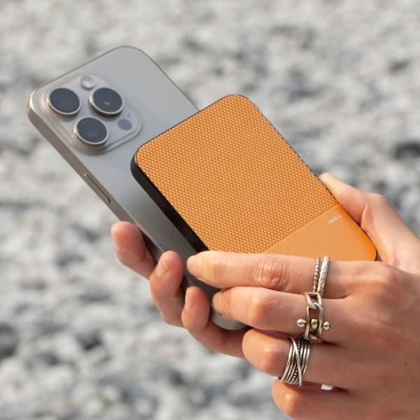 Batteri Externt 5000mAh Magnetiskt MagSafe & Qi2 Native Union Gult Gul