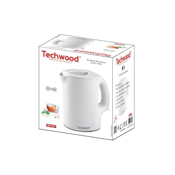 Vattenkokare - TECHWOOD - TB-TB1101 - 1L - Förbrukning 900 - Kapacitet 1