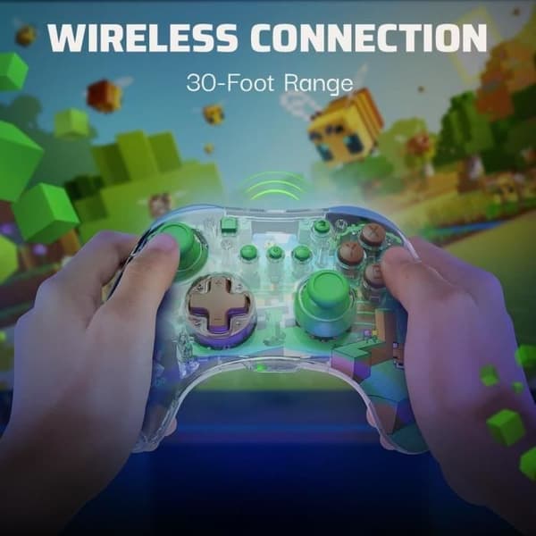 Realmz Wireless Controller Ns Steve Minecraft-Tillbehör-SWITCH Flerfärgad