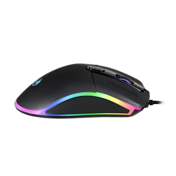 Dragonwar G21 CASTER Professional RGB 7000dpi Ergonomisk och anpassningsbar spelmus med 7 knappar - svart Färg