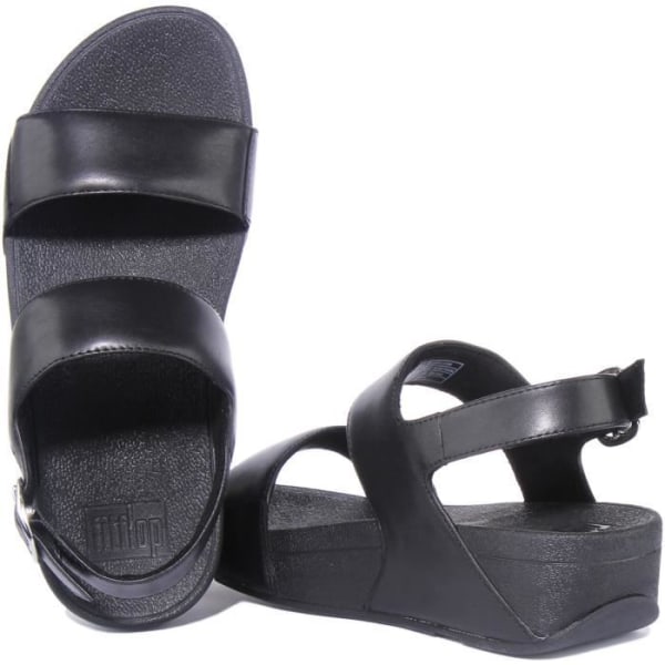 FitFlop Lulu lädersandal för kvinnor med spänne - Svart - Storlek 42 Svart 40