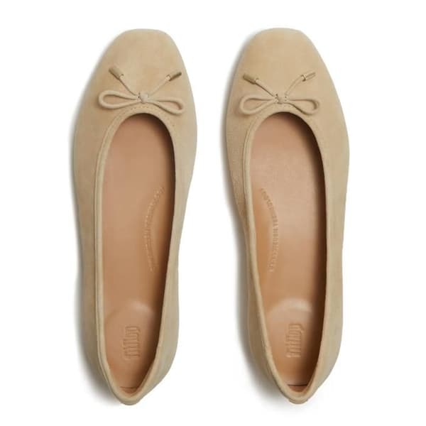 Ballerinaskor dam FitFlop Delicato - cappuccino cappuccino 41
