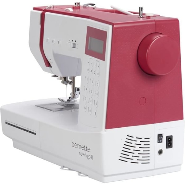 Elektronisk symaskin - Bernette - Sew&GO8 - 197 program - LCD-skärm - Automatisk trädare
