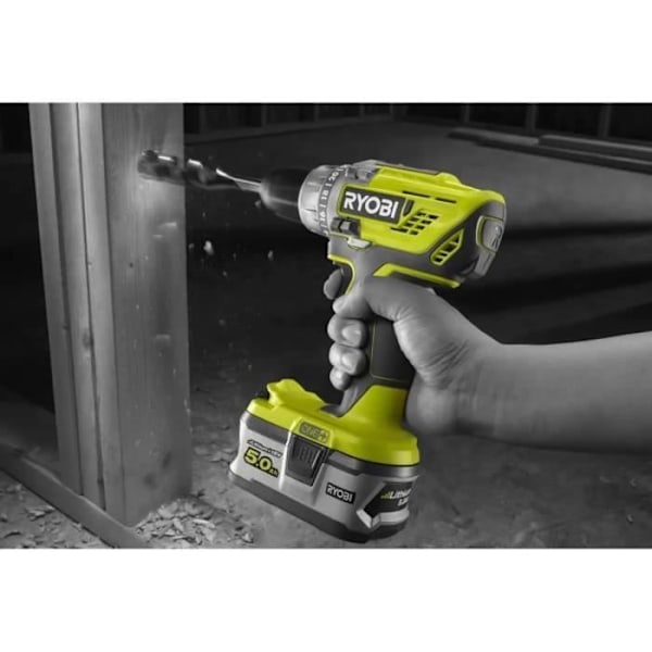 RYOBI 18V One+ borrskruvmejsel utan batteri eller laddare R18DD3-0 Grönt / kol