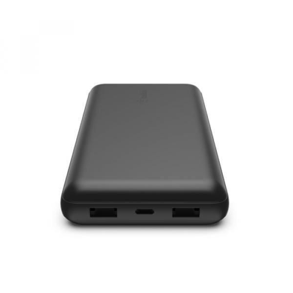 Bärbar laddare - 20000 mAh - 15 watt - 3 utgångskontakter (2 x USB, USB-C) - Belkin