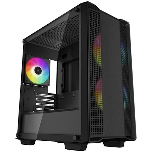 PC-fodral - DEEPCOOL - CC360 A-RGB (svart) - Minitorn - Micro-ATX-format - 3x120 mm A-RGB