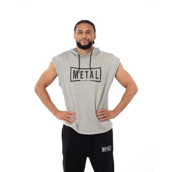Metal Boxe hoodie - grå grå M