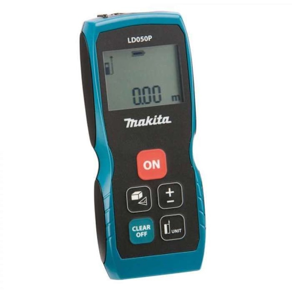 Laseravståndsmätare - MAKITA - LD050P - Räckvidd 50m - Noggrannhet 2 mm - Längdmått Blå