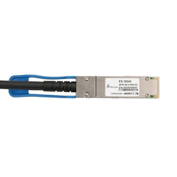 Extralink industriell datakabel - EX.18242 - QSFP28 100G DAC-kabel 3m 30AWG