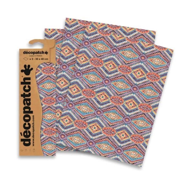 Décopatch Lakan - Décopatch - Afrikanska motiv 831 - 30 x 40 cm - Perfekt för kreativa hobbies - Blandat