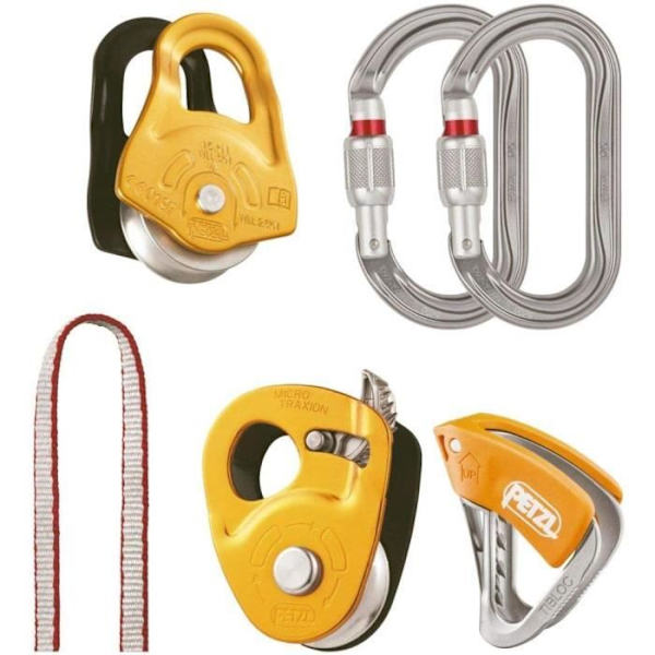 PETZL Kit Räddning Krater Tillbehör för klättring Vuxen Unisex, Flerfärgad, UNI - K025AA00